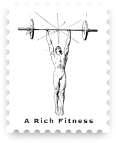 A Rich Fitness stamp